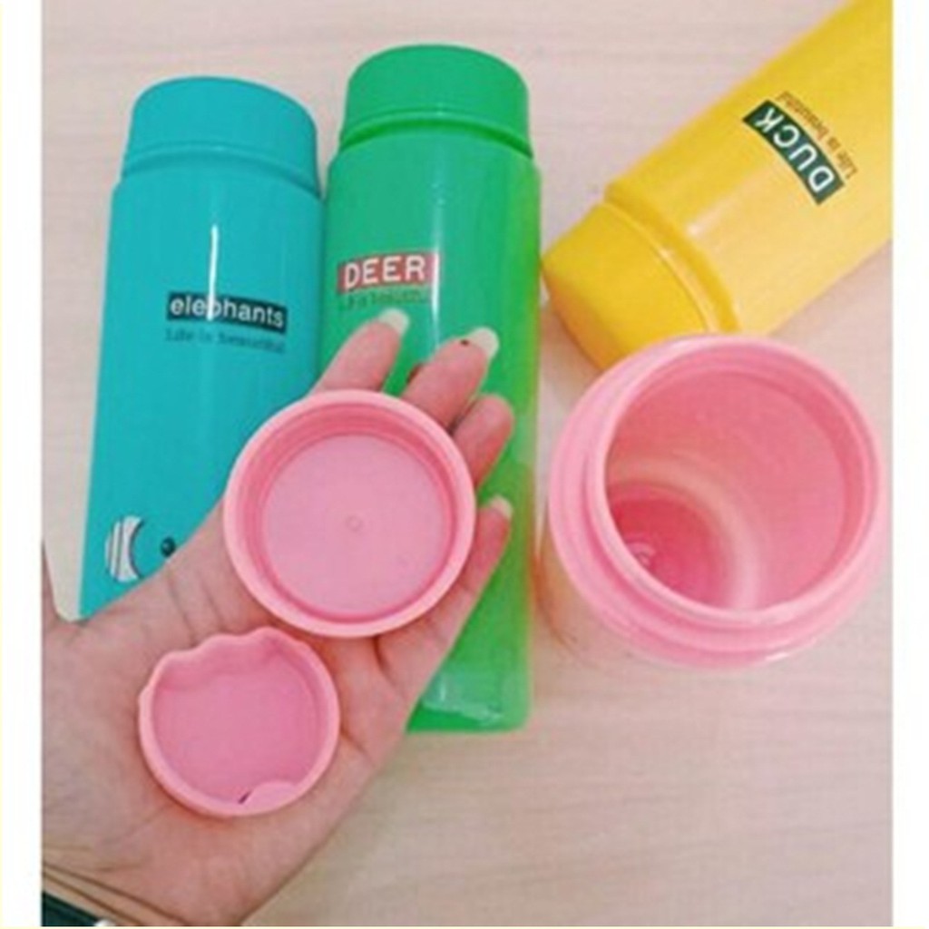 Botol Minum Anak Plastik 500 ml Motif Animal - Botol Anak - Botol Air Minum Karakter Animal Cute