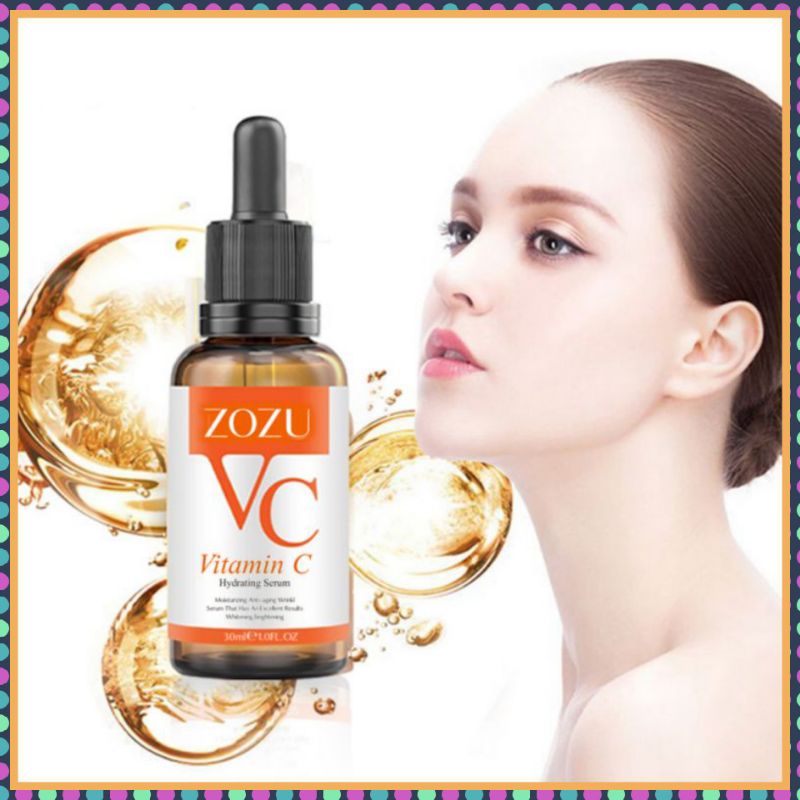 ZOZU Original Serum Vitamin C Whitening Hydro Mositurizing Untuk Kulit Kusam Kering dan Anti Acne