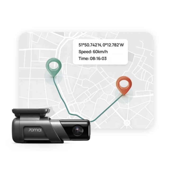 70mai M500 / 70mai Dash Cam M500 1944P GPS Built-in 64G FOV 170 ADAS Voice Control