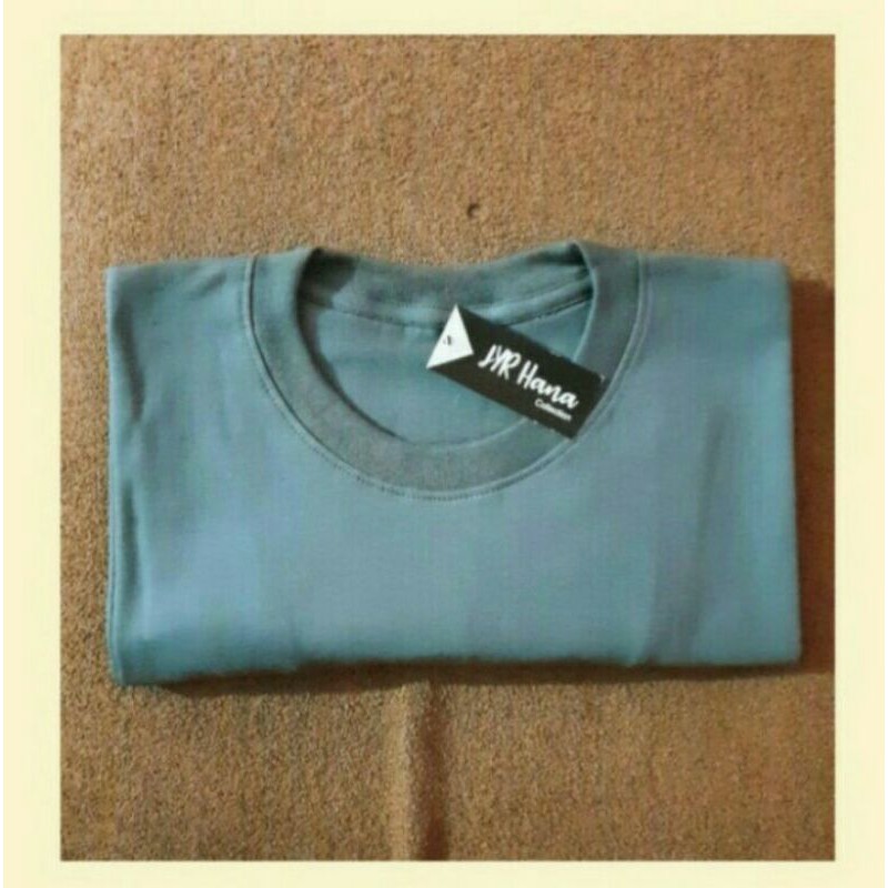 Kaos Polos GREY 30s Cotton Combed (Premium)