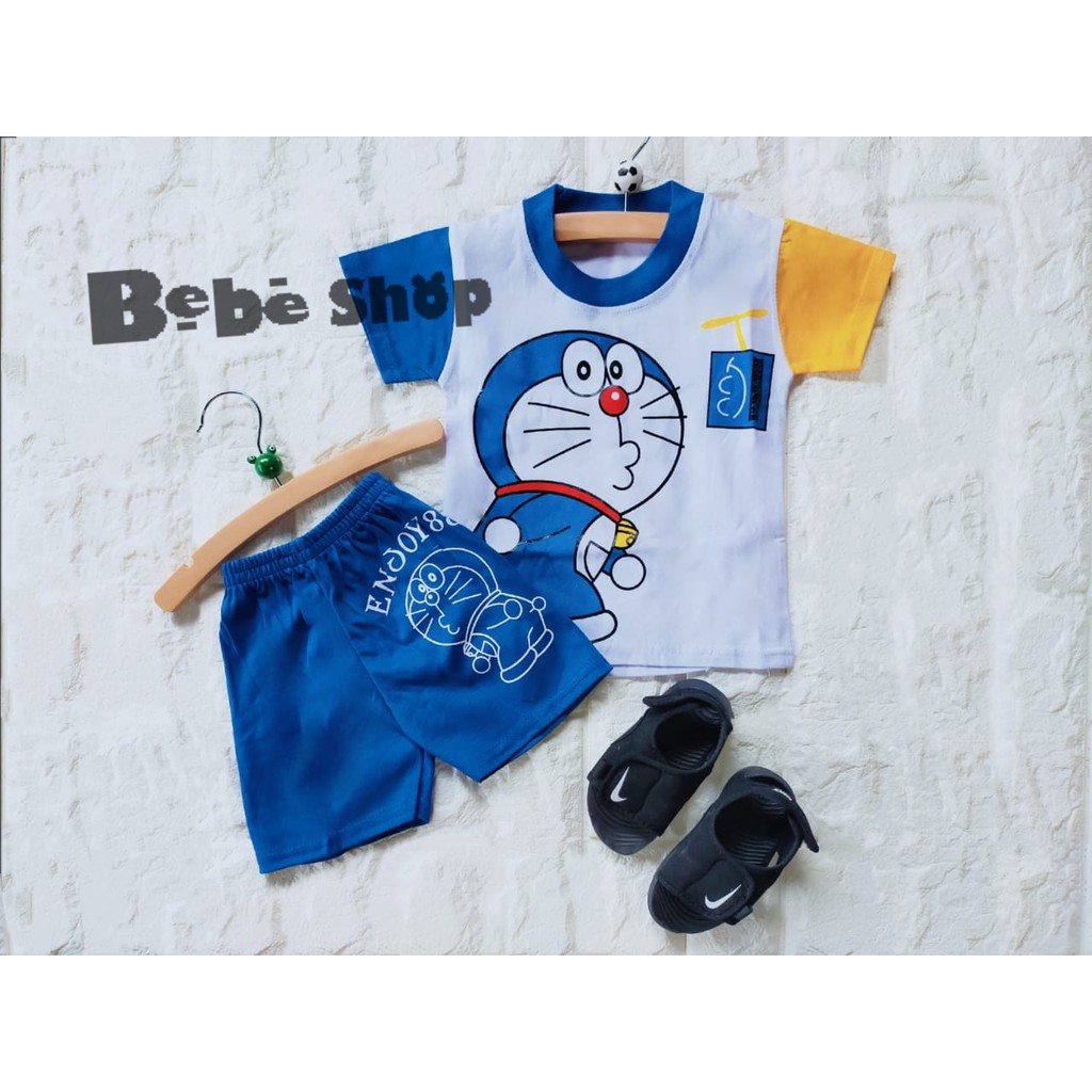 STELAN ANAK KARAKTER DORAEMON// BAJU ANAK DORAEMON//BAJU ANAK MURAH//BAJU TERLARIS USIA 0-7 TAHUN