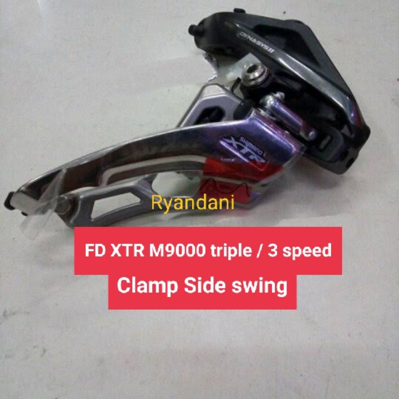 fd xtr m9000 Triple 3 speed side swing model clamp