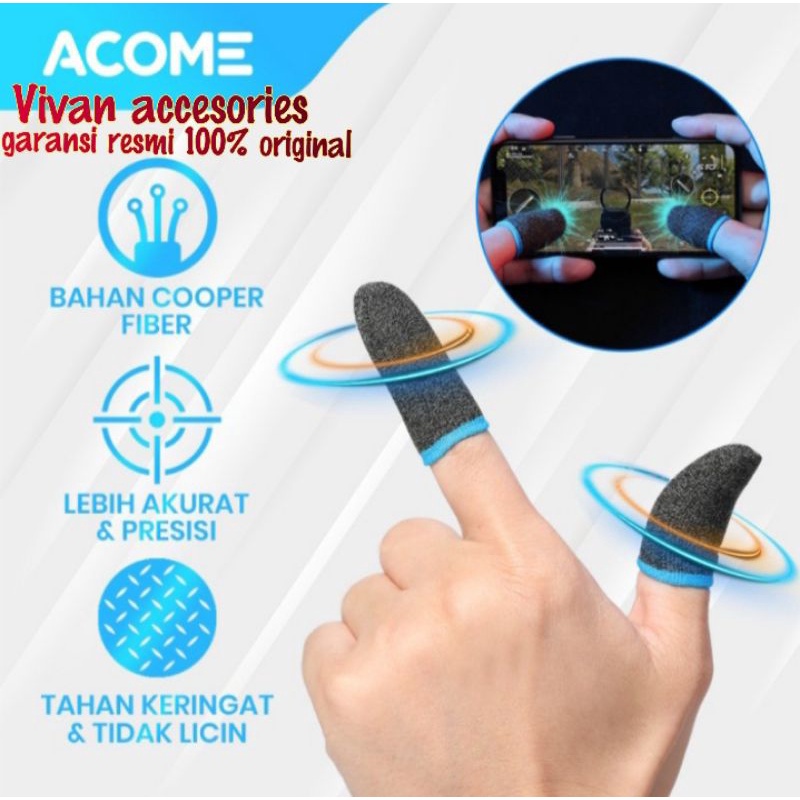 Acome AFS01 sarung jari game Mobile Controller Touch Screen AFS01