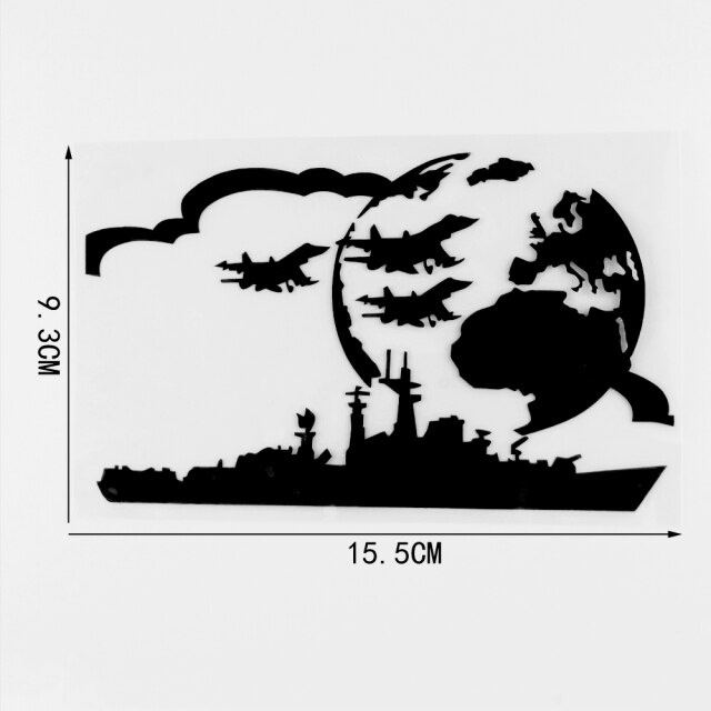 COD 1Pcs Stiker Cutting Keren gambar Perang Kapal Pesawat Tempur tiker mobil motor sepeda tepong ves