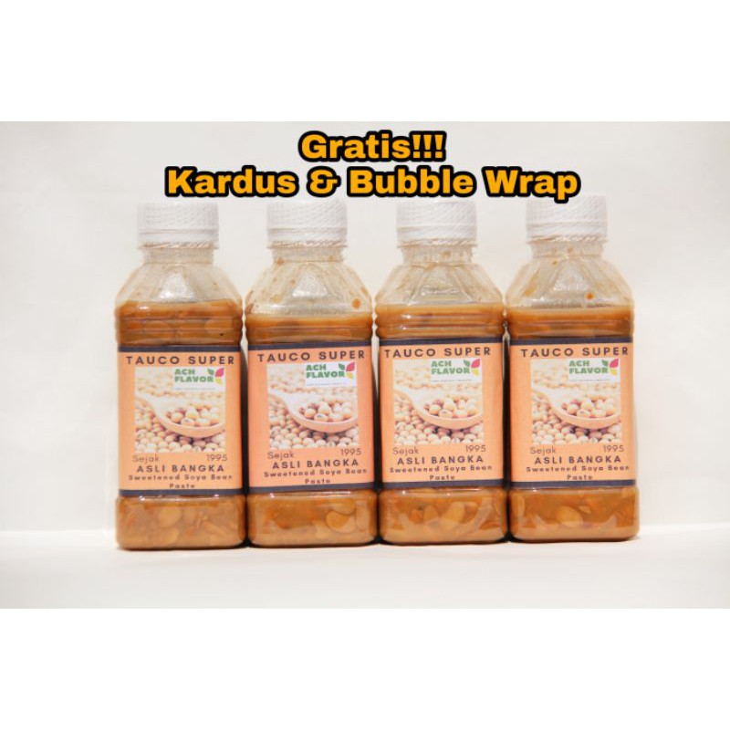 

Tauco Manis Berat 1Kg Asli Bangka ( 4 Botol ) Halal 100%