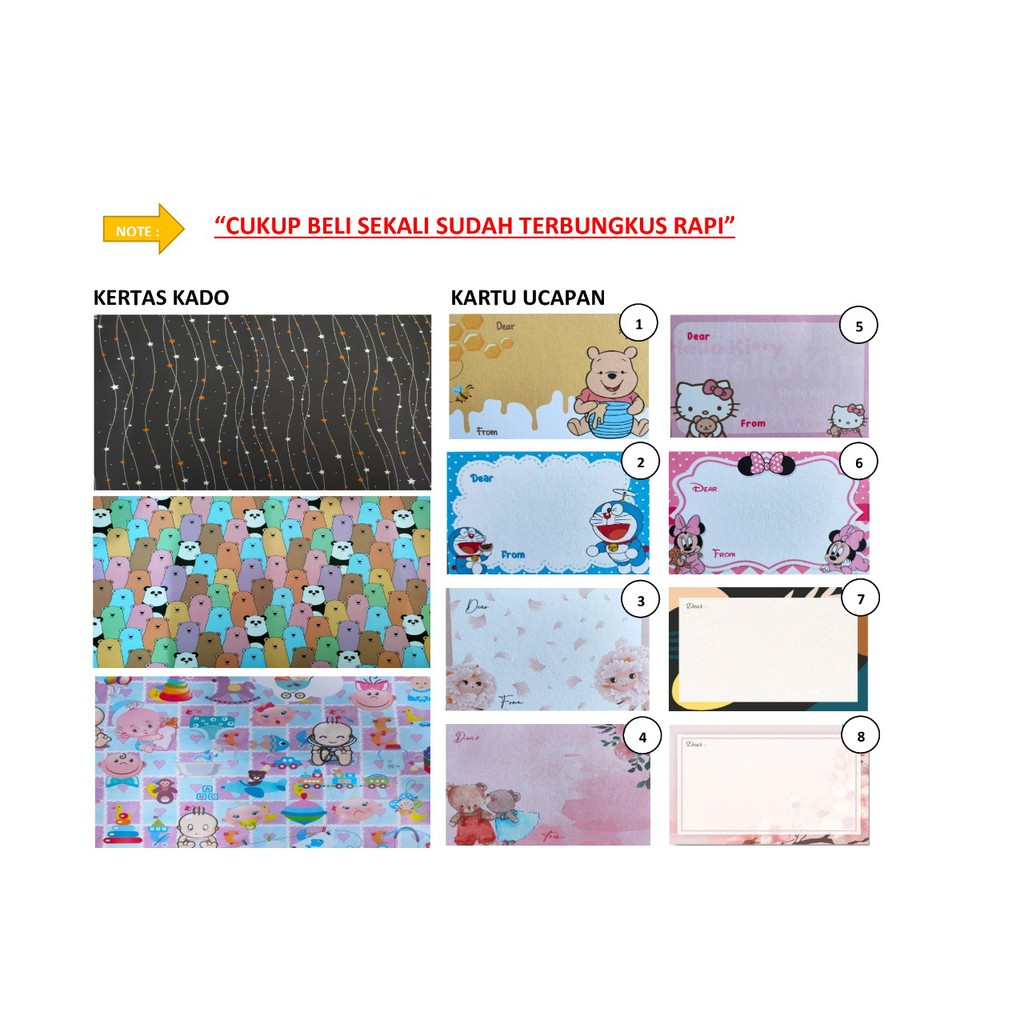 

Kertas Kado dan Kartu Ucapan