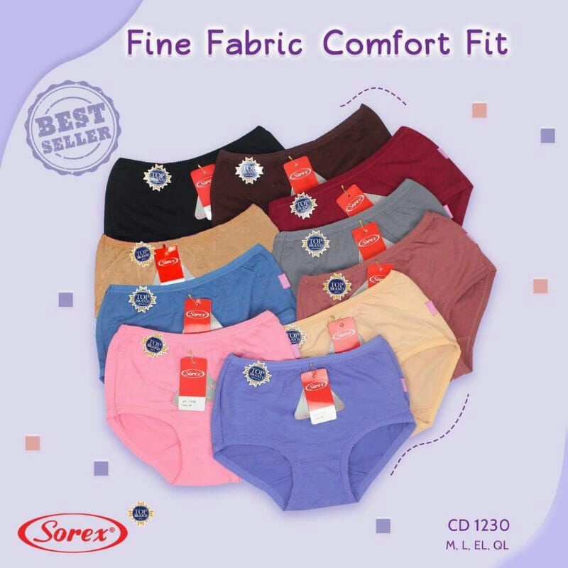 Grosir cd sorex 1230 nyaman original / celana dalam sorex 1230