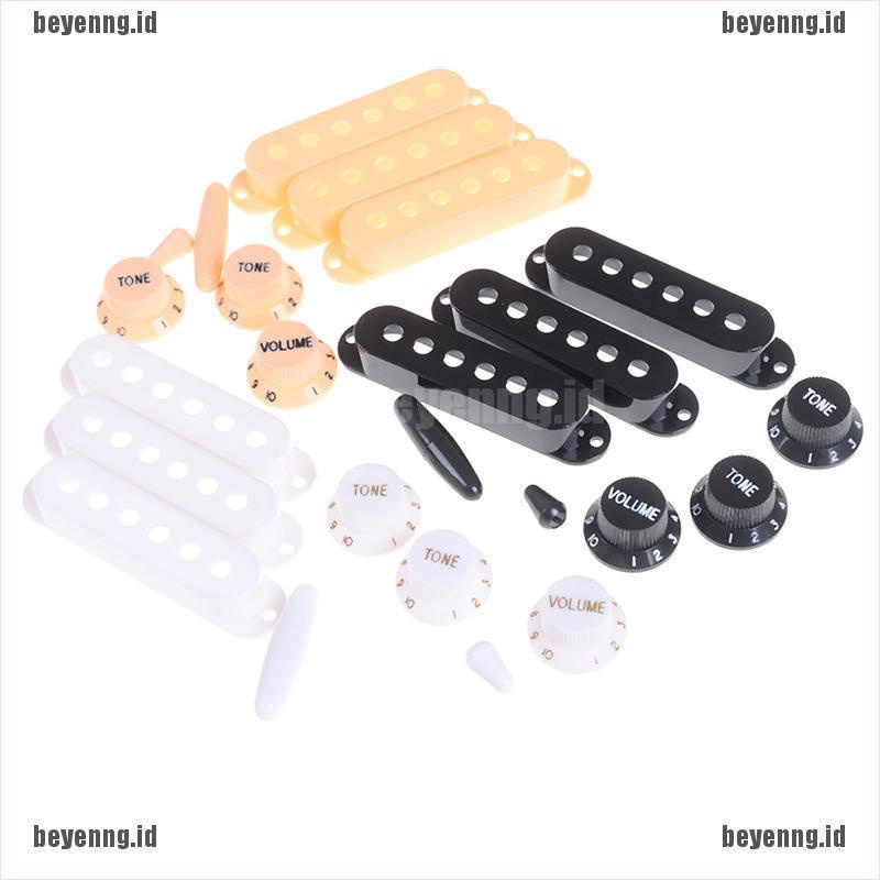 Bey Set Cover Pickup Coil Single Knob Switch Tip Untuk Gitar Elektrik