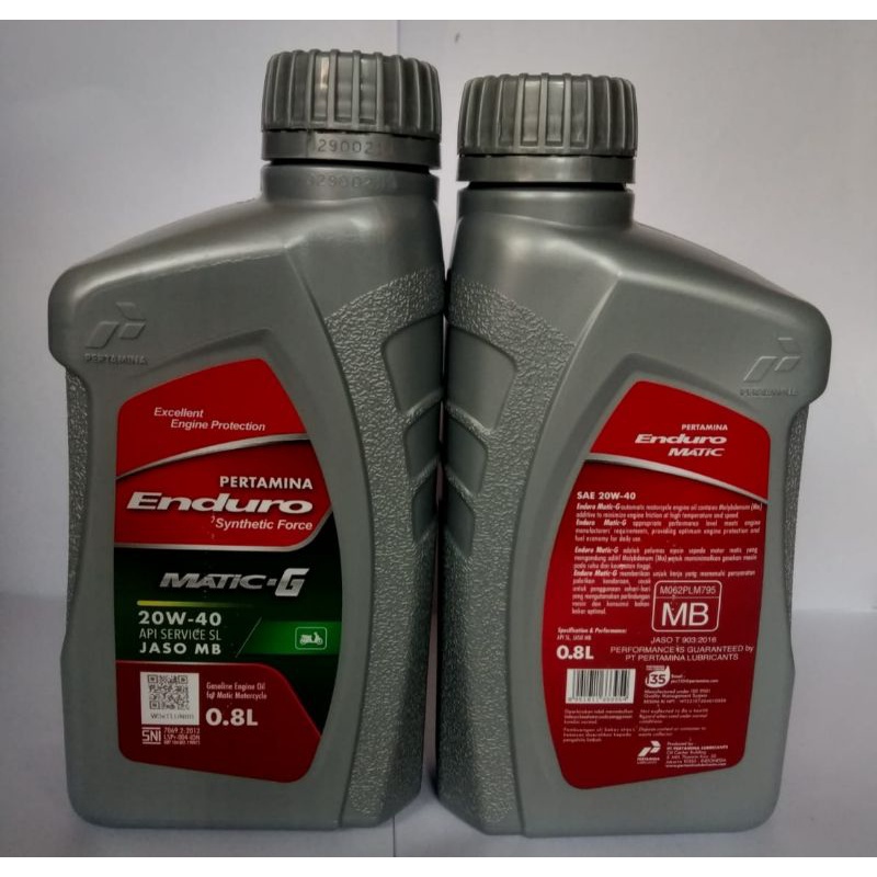 OLI MESIN ENDURO MATIC G 800ML JAMINAN 100% ORIGINAL FOR ALL MATIC  HONDA/YAMAHA/SUZUKI/