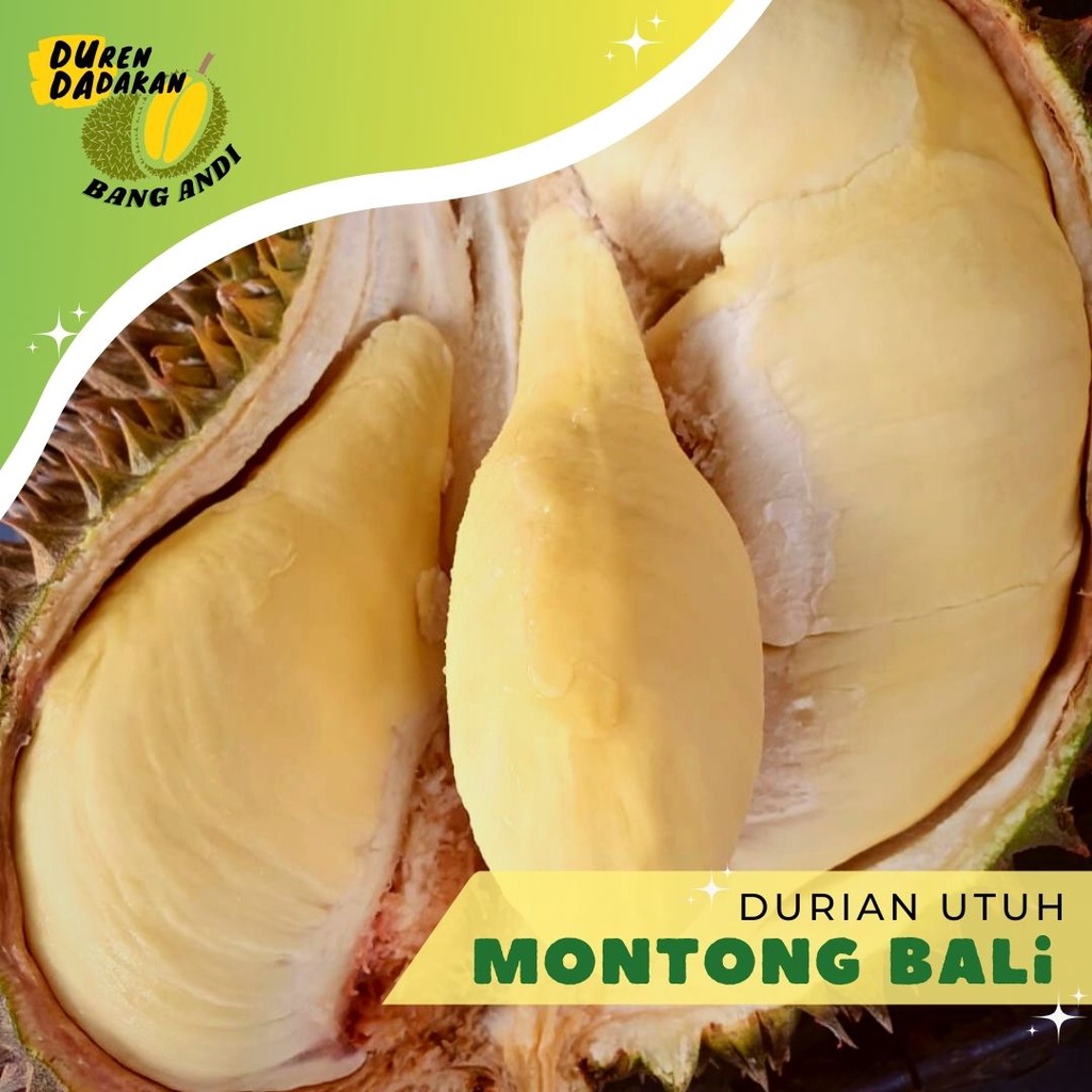 Durian Montong Bali | Buah Duren Bulat Utuh | Durian Super Premium