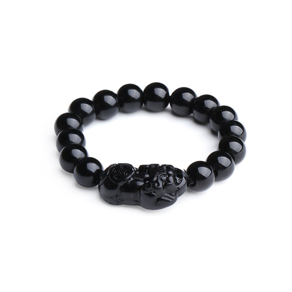 Gelang SOLIGHTER Pi Xiu Fashion Feng Shui Hitam 10MM