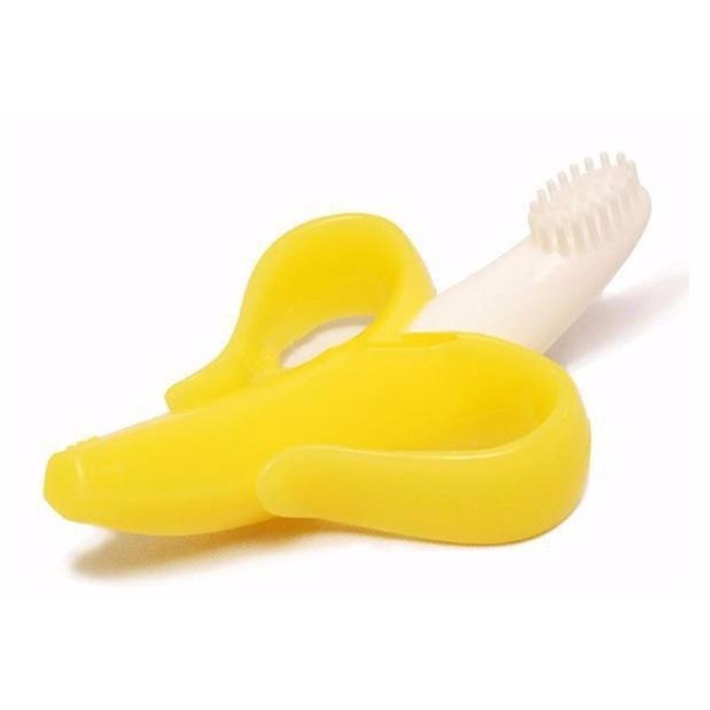 SIKAT GIGI BAYI IQ BABY BANANA / CORN TEETHER TOOTHBRUSH ,BARU ,