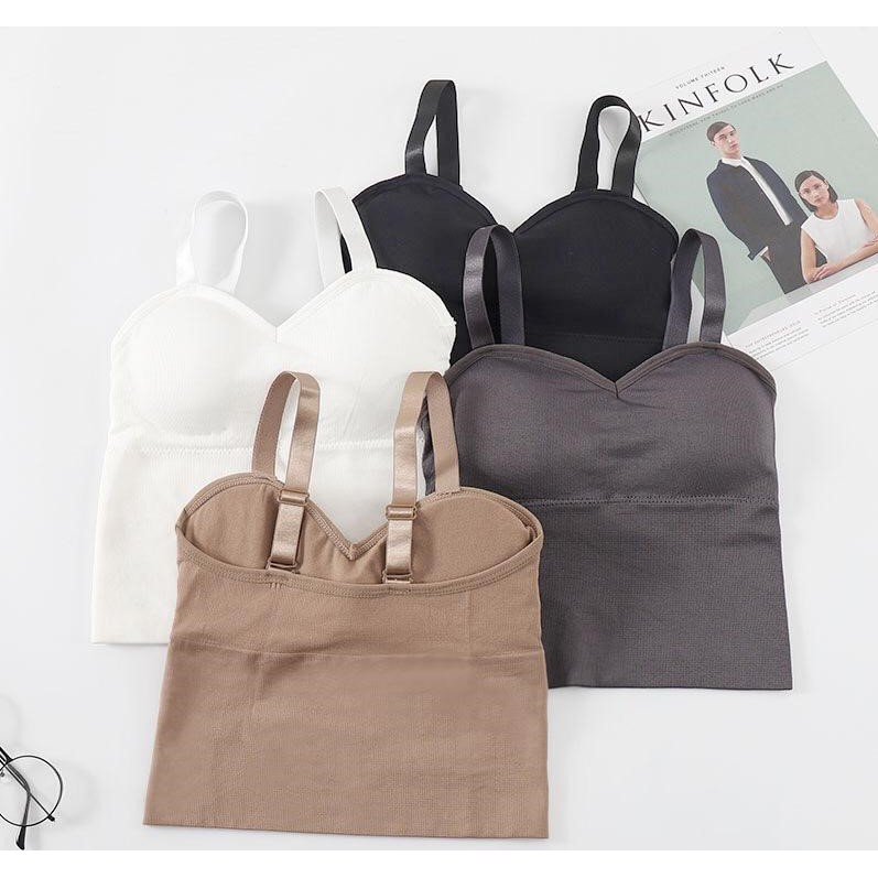 Tank top 6 korea tanktop sport bra atasan wanita pakaian dalam perempuan sportbra dalaman crop-2