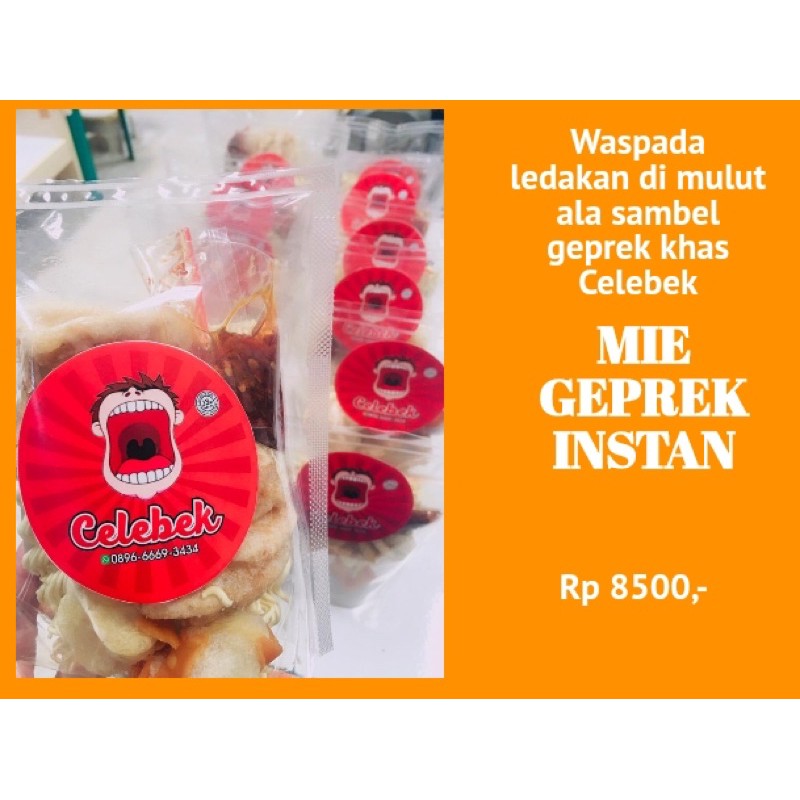 

mie yamin instan asin sambel geprek instan