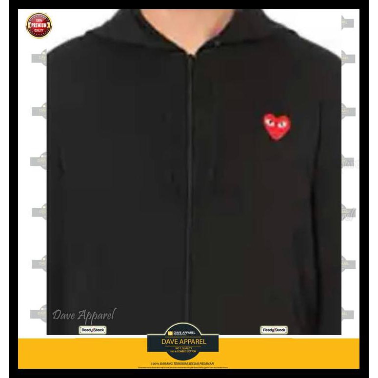 Terbaru Termurah Terlaris Sweater/Zip Hoodie Play Cdg Hoodie, Zipper Play Cdg, Jaket Play Cdg
