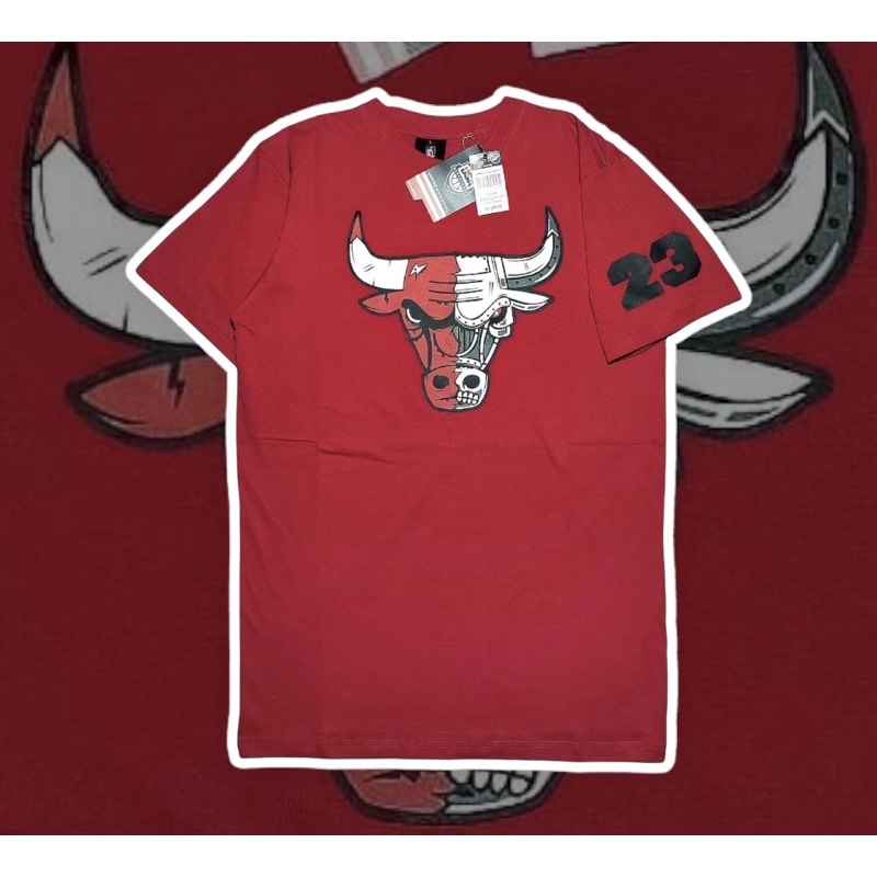 Tshirt Red Chicago Bulls Banteng