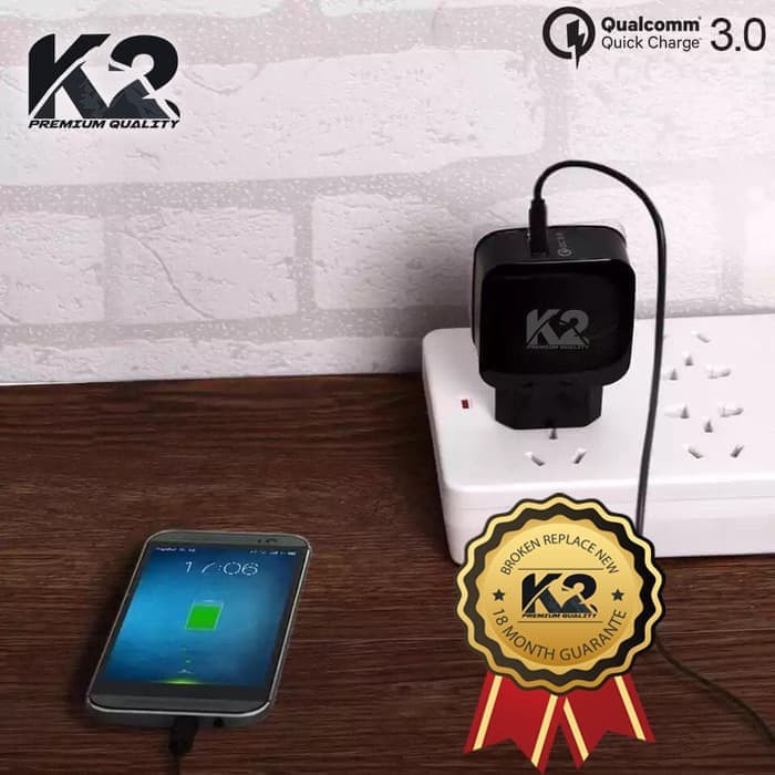 Trend-Adaptor Batok CHARGER K2 PREMIUM QUALITY FAST CHARGING QUALCOMM 3.0