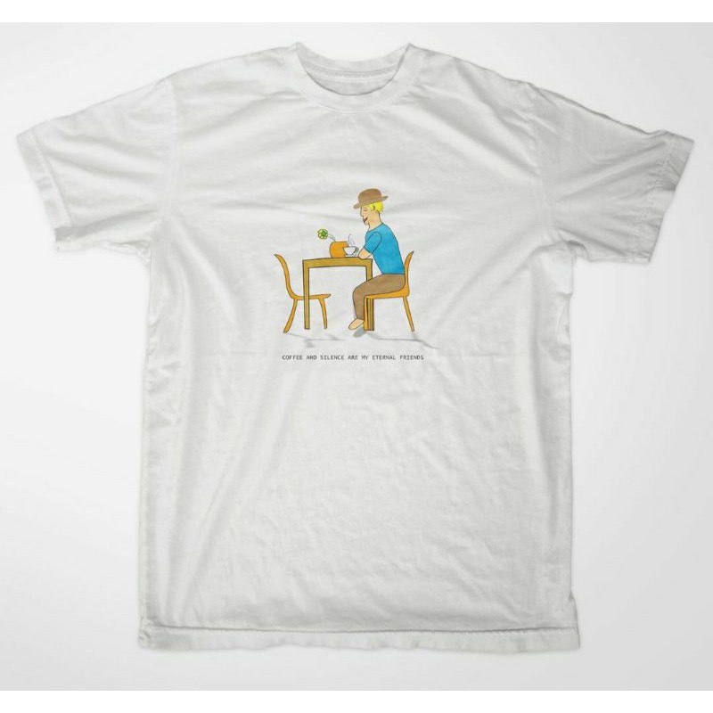 KAOS DISTRO PUTIH - KAOS KOPI FELIX