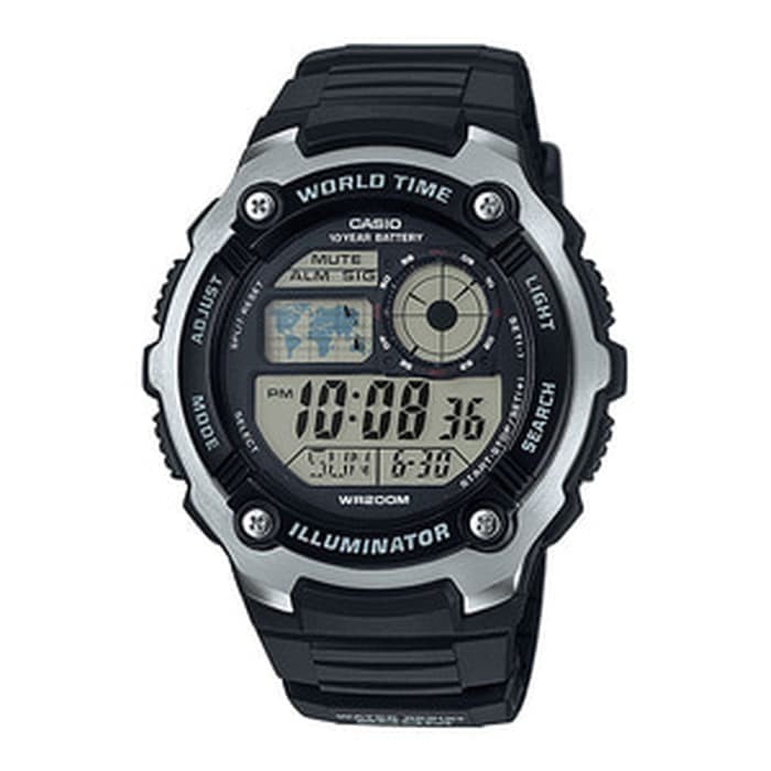 CASIO DIGITAL MEN'S AE-2100W-1AV / AE2100W ORIGINAL & BERGARANSI