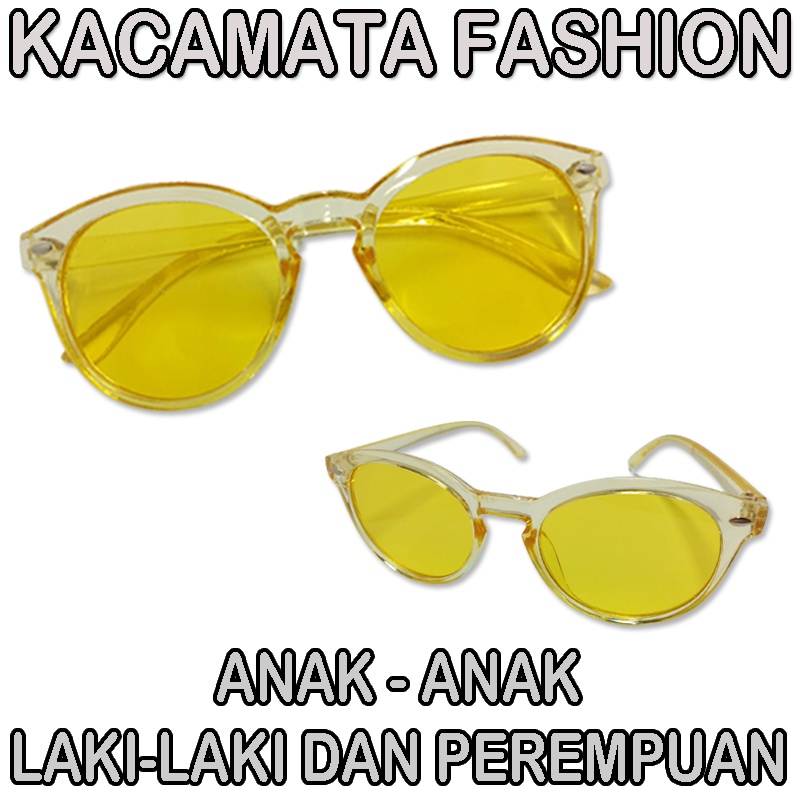 SALE! Kacamata Anak anak Pelindung Matahari dengan Model Bulat Oval Anti-UV untuk Anak-Anak Kids Glasses Kaca mata Fashion Anak