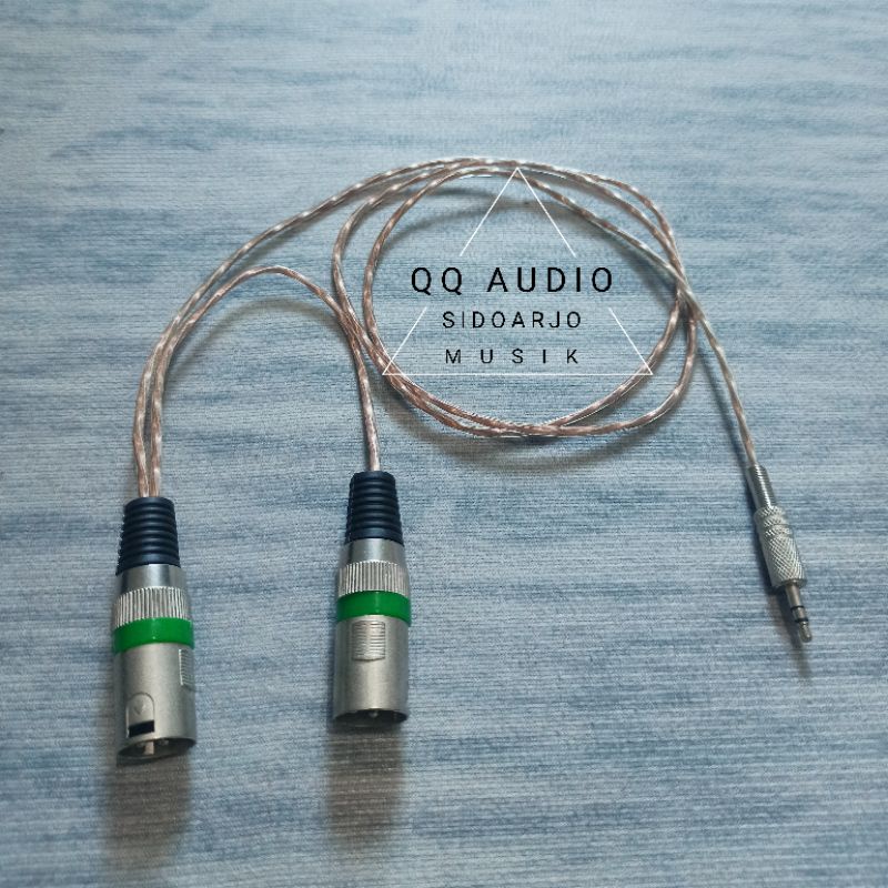 Kabel Jack HP ke Mixer / Jack 3,5 mm to Canon XLR Male stereo