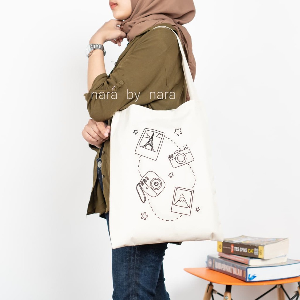 Nara Grosir - Vacation Totebag l Tas Totebag Wanita