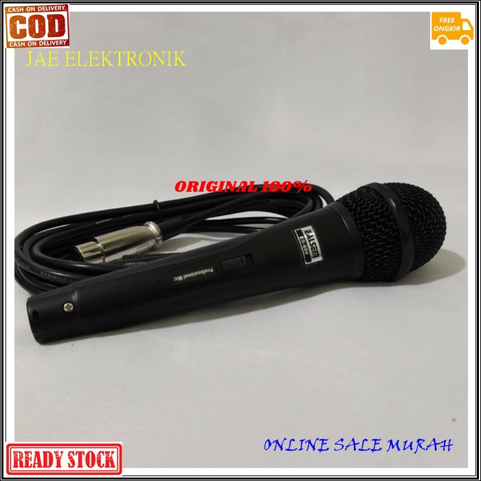 G493 MIC KARAOKE EALSEM ORIGINAL G493 MICROPHONE KABEL DYNAMIC CABLE MIK vocal vokal profesional pro mikrophone musik music audio sistem sound system panggung dj studio  Tidak pakai baterai langsung colok aja  BISA DIGUNAKAN KE SEGALA ALAT AUDIO  Bahan AB