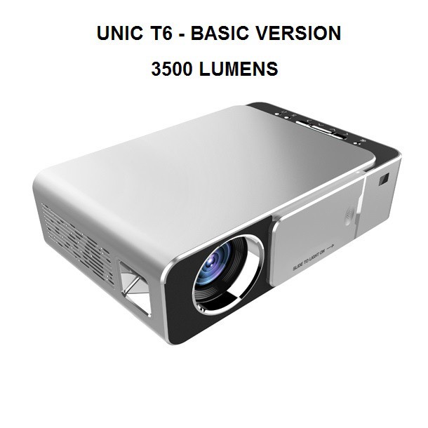 UNIC T6 - LED 720P HD Home Projector 3500 Lumens - Basic Version - Proyektor Basic 3500 LUMENS!!!