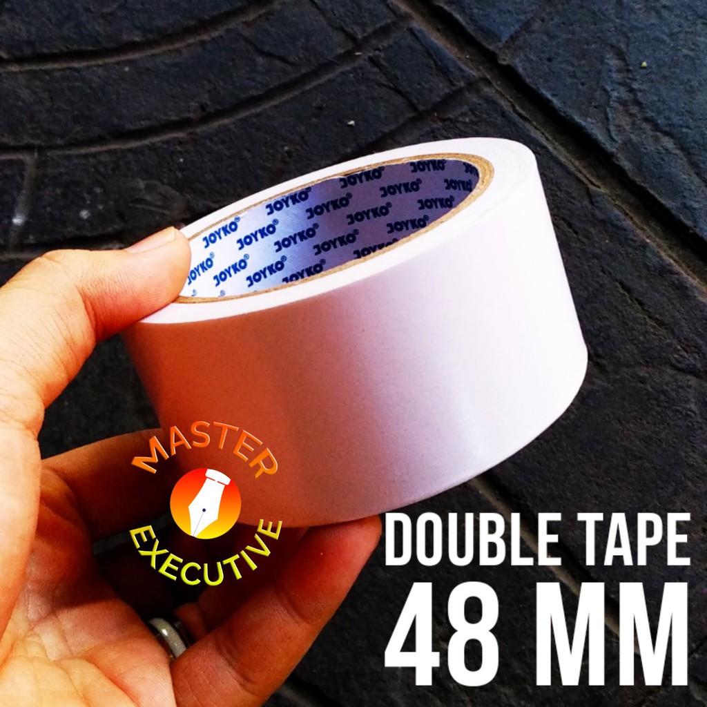 [Roll] Joyko Double Tape 2 inch / 48 mm x 15 yards Core Biru / Blue