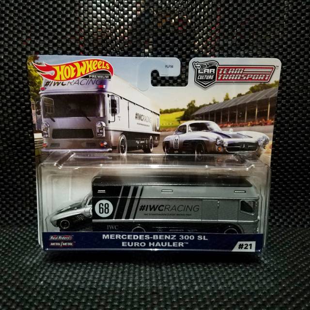 Hot wheels Mercedes Benz 300 SL Euro Hauler Team Transport