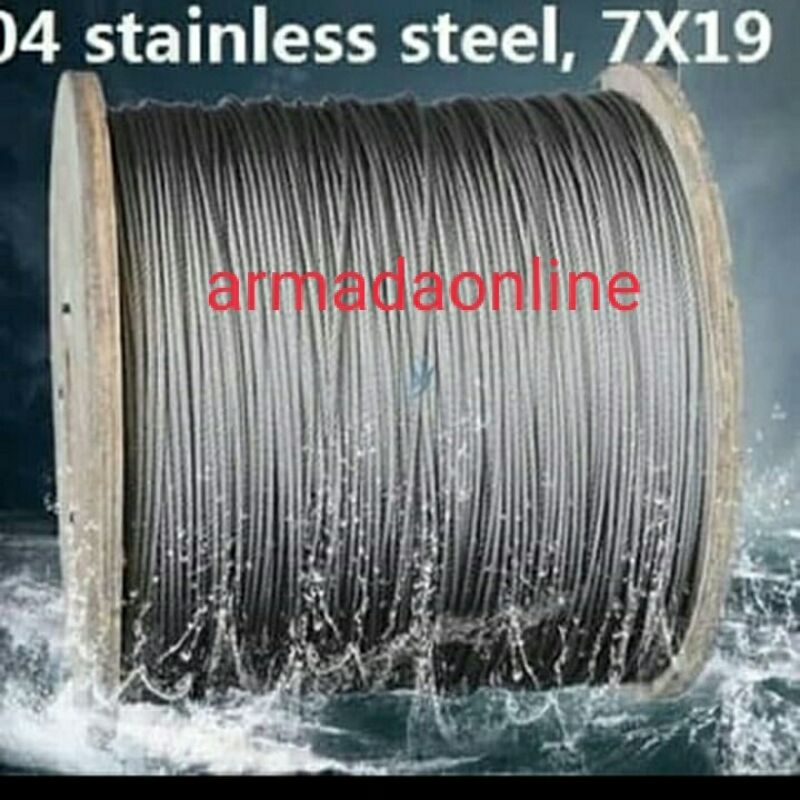 KAWAT SELING STAINLESS STEEL 304 UK 1.5 MM 7 X 19
