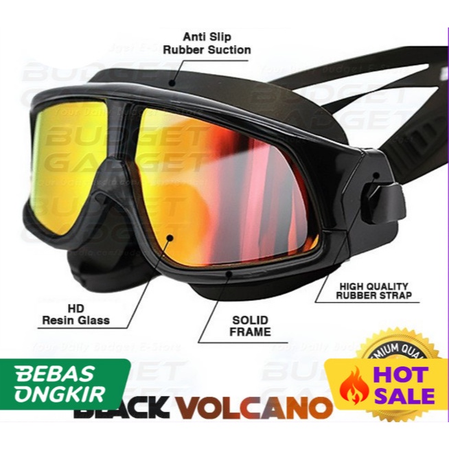 Kacamata Renang Large Wide Polarizing Anti Fog UV Protect GOG-300 - perak