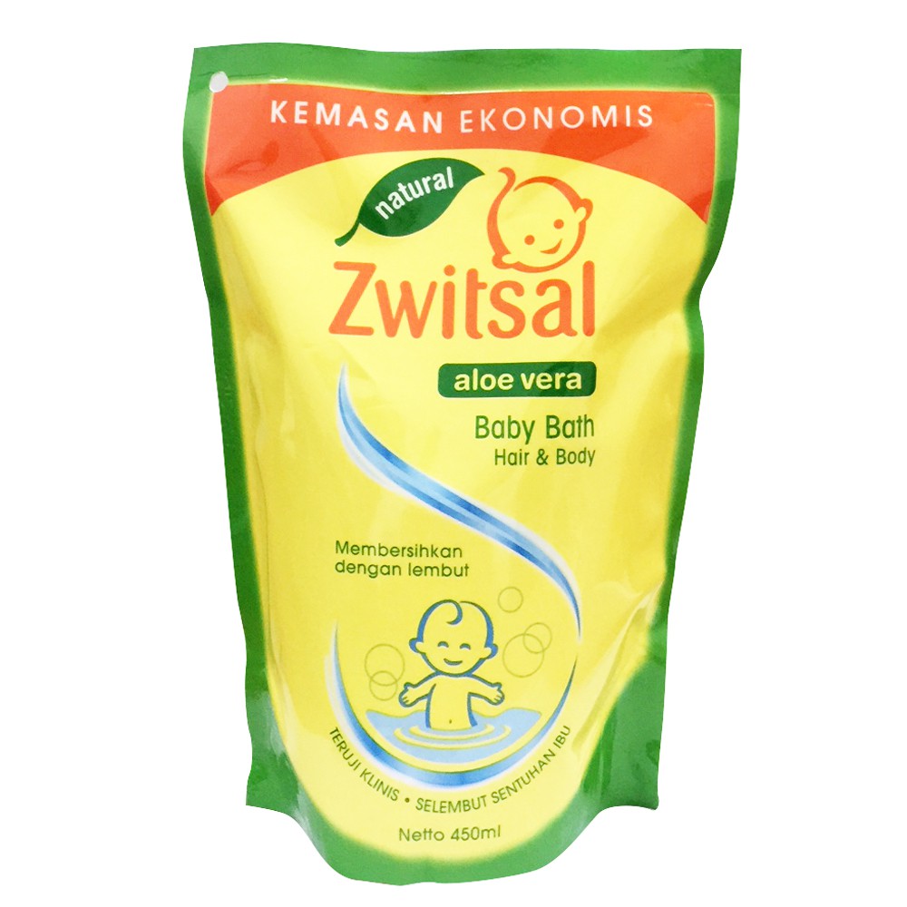 Jual Zwitsal 2 In 1 Hair And Body Aloe Vera Refill 450 Ml Indonesia