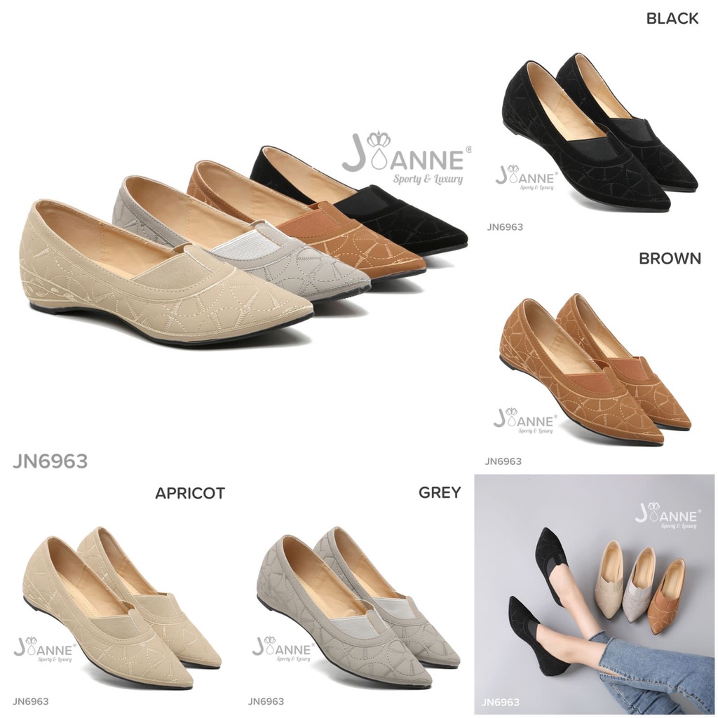 JOANNE Loafers Shoes Kulit #JN6963 ORIGINAL