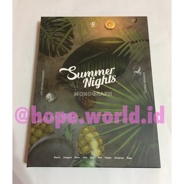 OFFICIAL TWICE MONOGRAPH SUMMER NIGHTS UNSEALED FULLSET