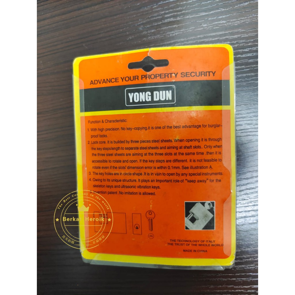 Gembok YongDun 90mm&amp; 100 mm Gerbang Pagar Rumah rectangular padlock Per