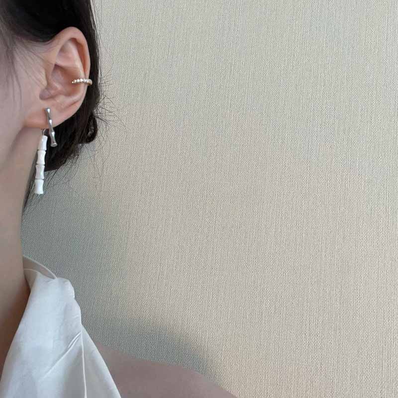 Anting Bahan Bambu Dapat Dilepas Gaya Cina National