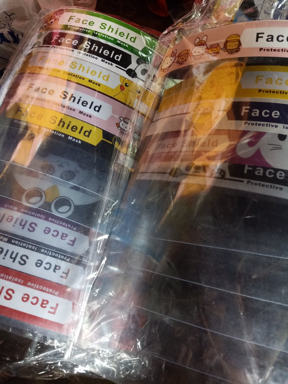 Apd Face Shield Gambar Karakter Kolom Nama Untuk Anak Dan Dewasa