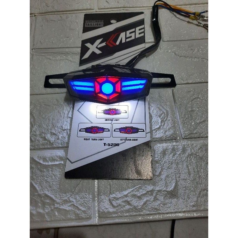 Lampu stop variasi rx king cb byson vixion tiger dan custom lain / stoplamp iron man