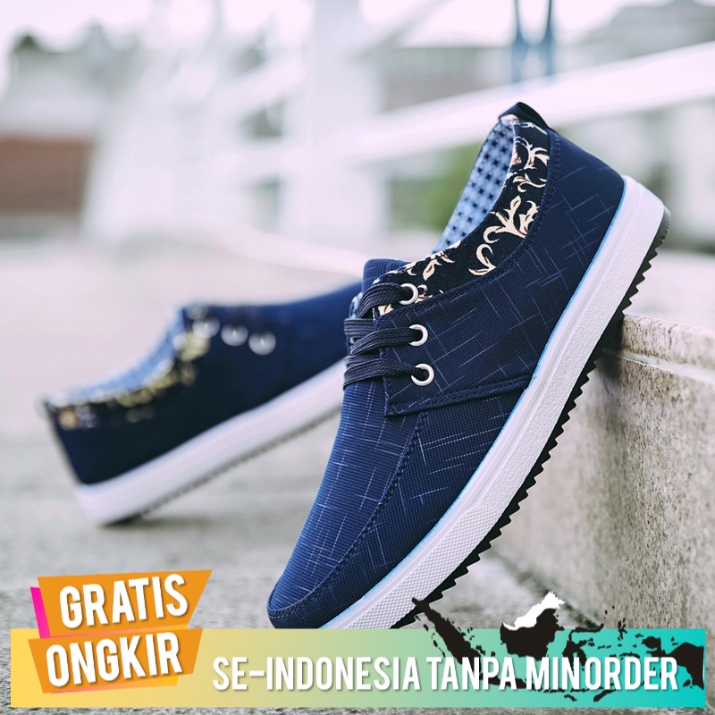 Sepatu Casual Cowok 2020   Korea Kets Pria  Olahraga Kasual  Kanvas  Low-Top     Pria