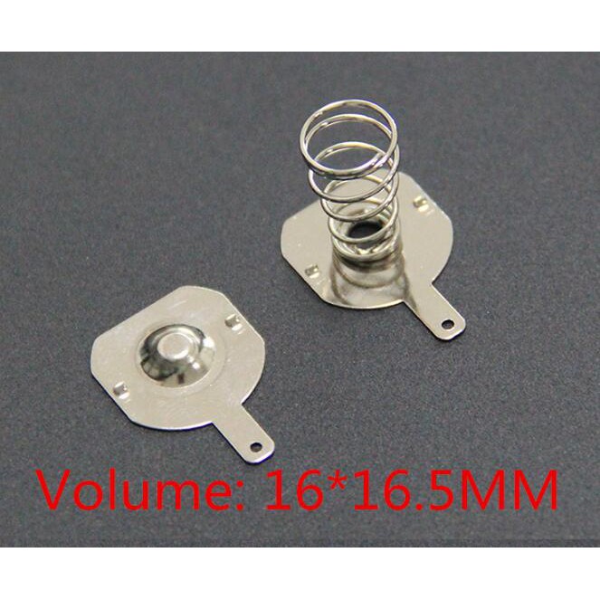 100pcs 18650 positive and negative single contact spring plate ( 50Pairs) 16x16.5mm