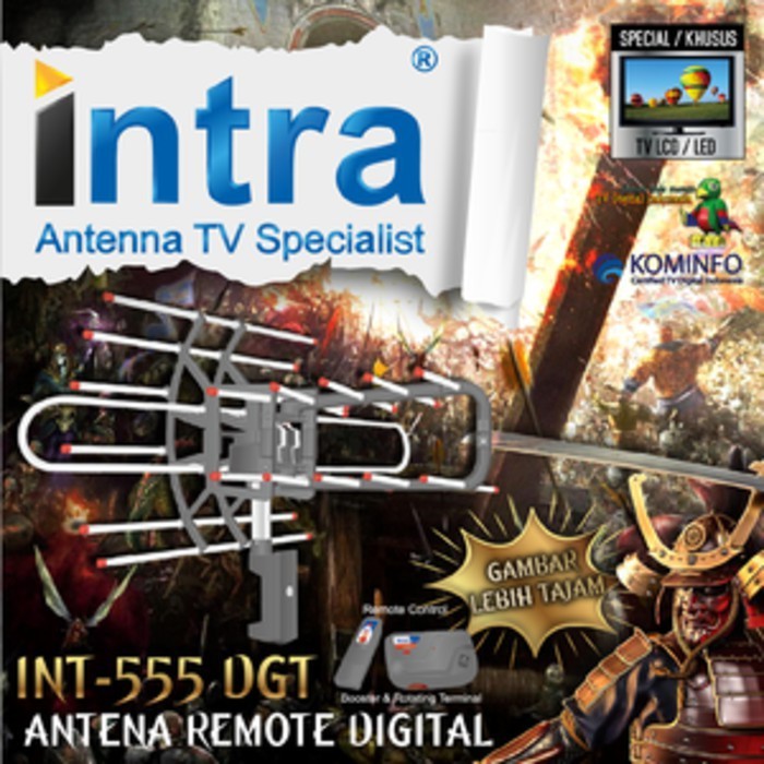 Antena Intra 555 TV Remote Digital Outdoo Indoor 555 jernih ***