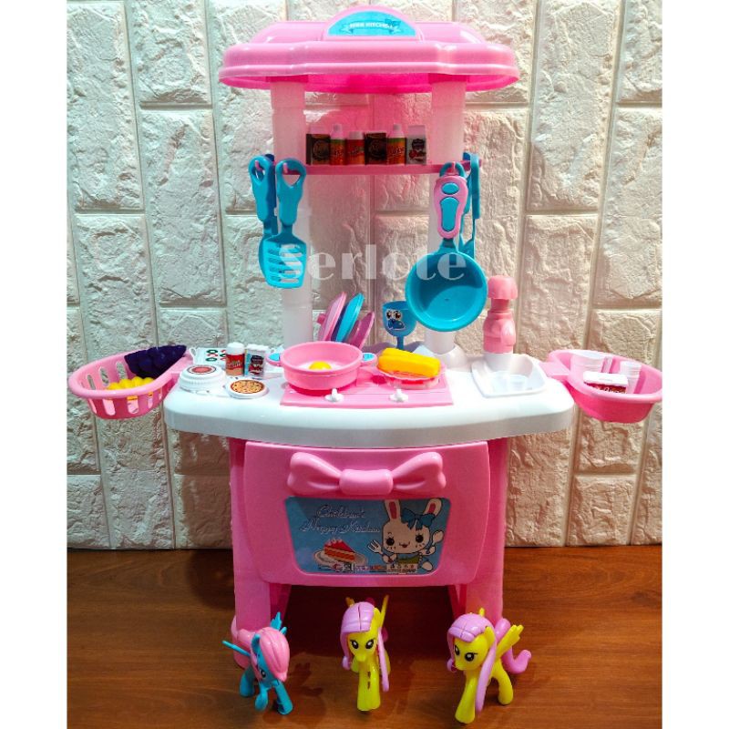 Mainan  Anak Masak  Masakan  Kitchen Set Little Pony Ukuran   Mainan  Anak Masak  Masakan  Kitchen Set Little Pony Ukuran