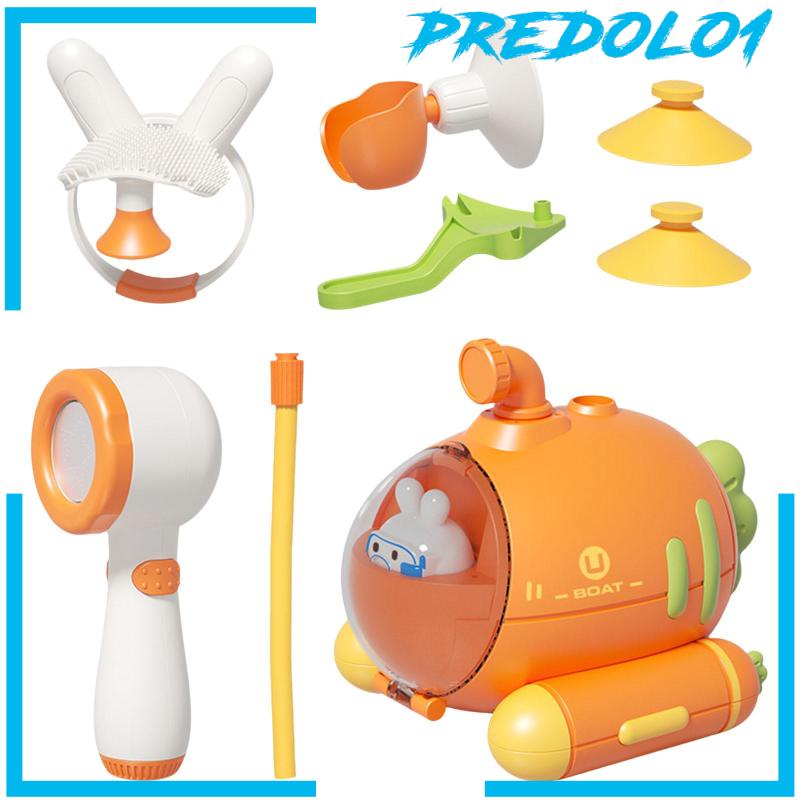 8Pcs Baby Bath Toys Interactive Electric Shower Head for Boys Holiday Gifts