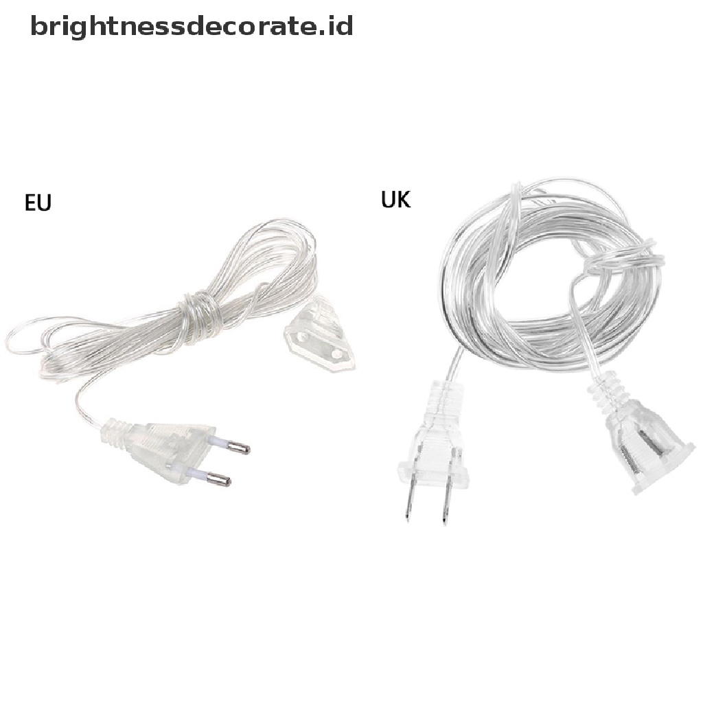 Kabel Extension Power Eu / u Plug Panjang 5m Untuk Led String