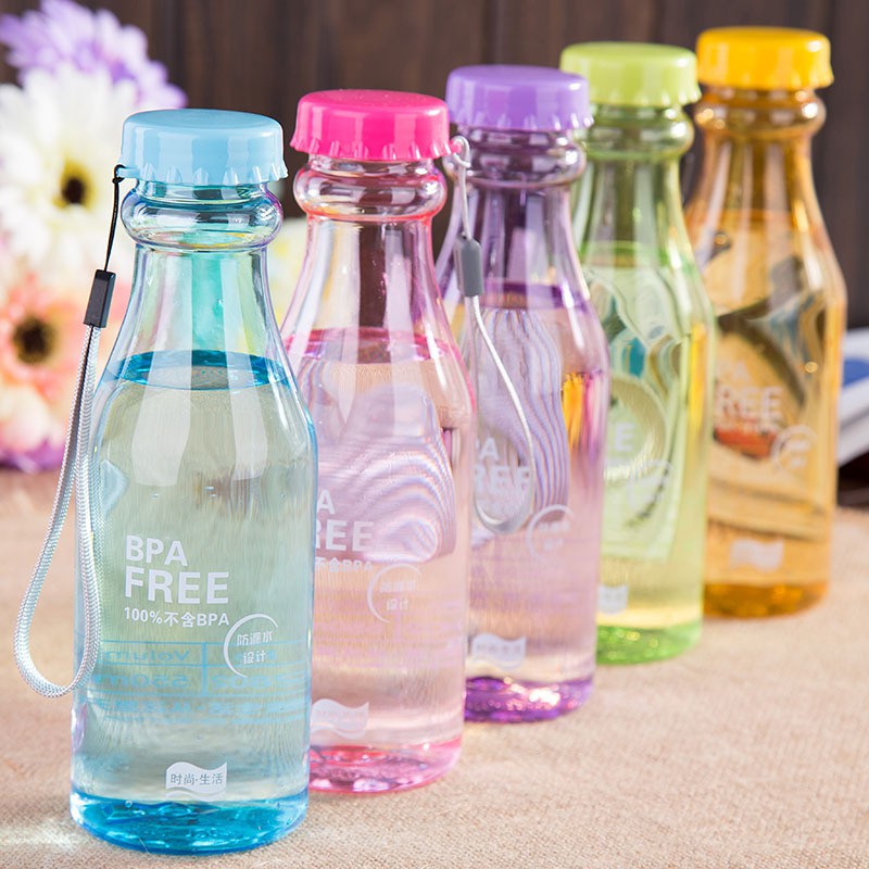 Botol Minum Unik BPA Free Anti Tumpah  / Tempat Botol Air Minum - X447-4