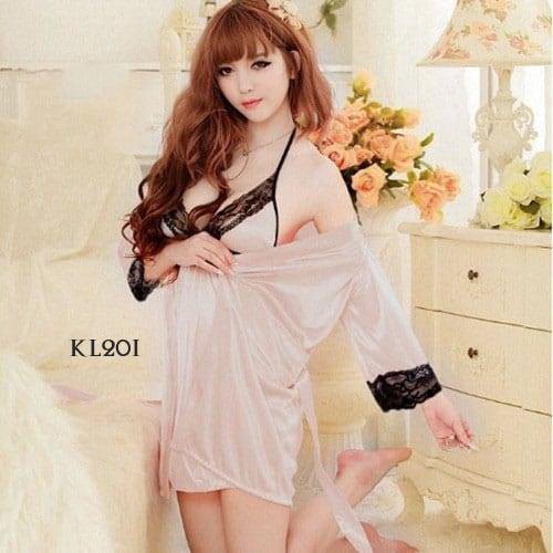 [SIAP KIRIM] BAJU TIDUR KIMONO WANITA LINGERIE SEXY BAJU TIDUR WANITA NUDE KL20I