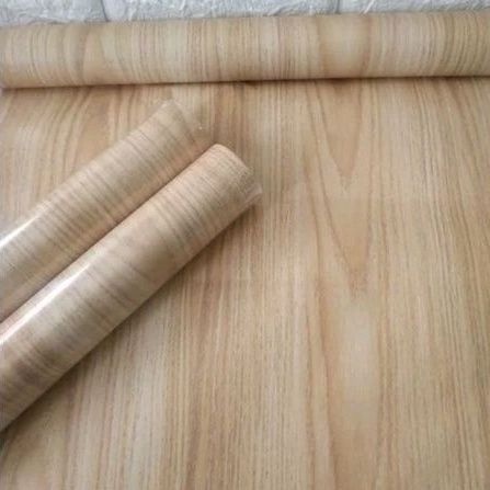 Wallpaper Dinding Kayu Sticker Dinding Kayu Coklat Muda