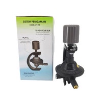 Paket Regulator Gas + Selang Flexi Destec / Selang Regulator Gas / Kepala Gas Destec Otomatis Non Meter FREE Selang Gas 1.8M