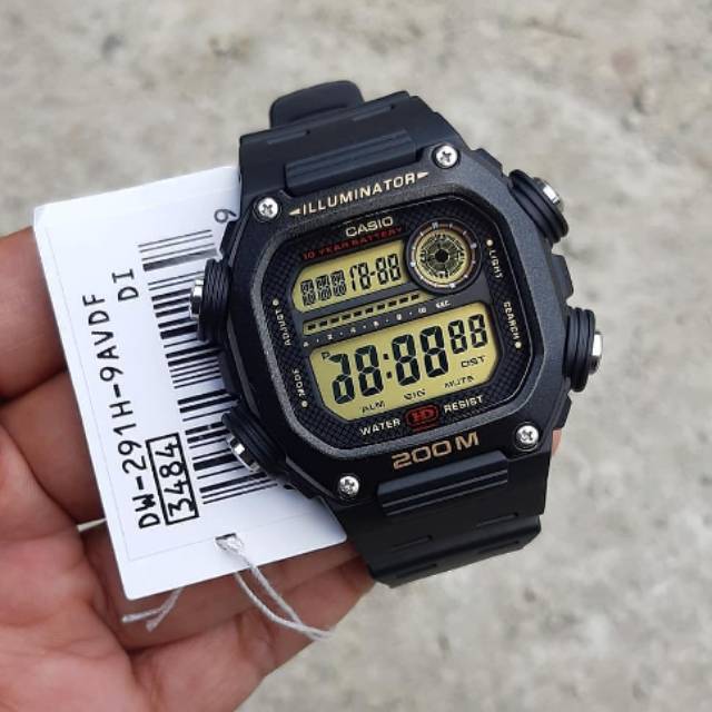 JAM TANGAN CASIO DW291 DW 291 CASIO BADAK RHINO